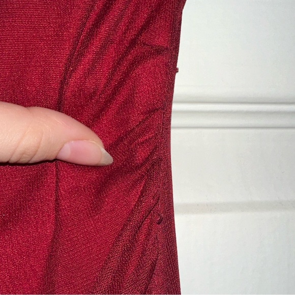 Ruby Rox Red Layered Mesh Dress. - Picture 15 of 16